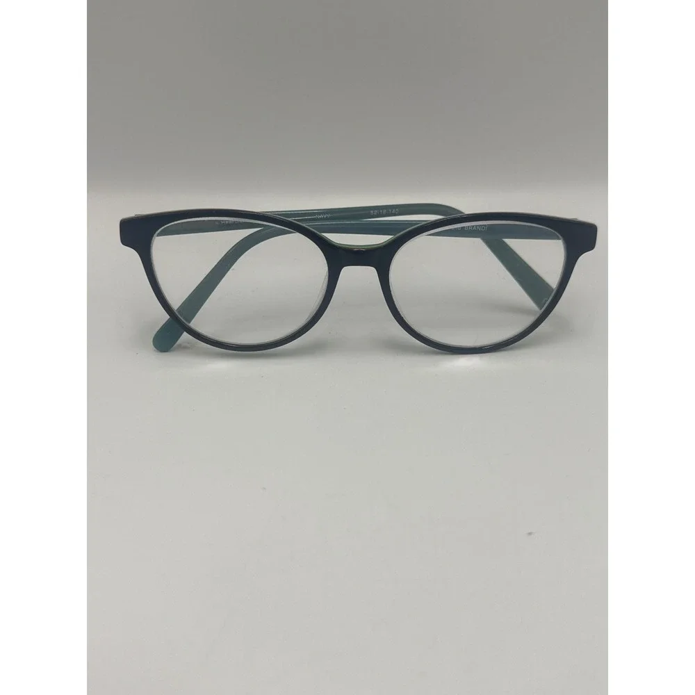 Heartland‎ Brandi Cat Eye Eyeglasses Navy Blue Teal Green Frames 52-16-140